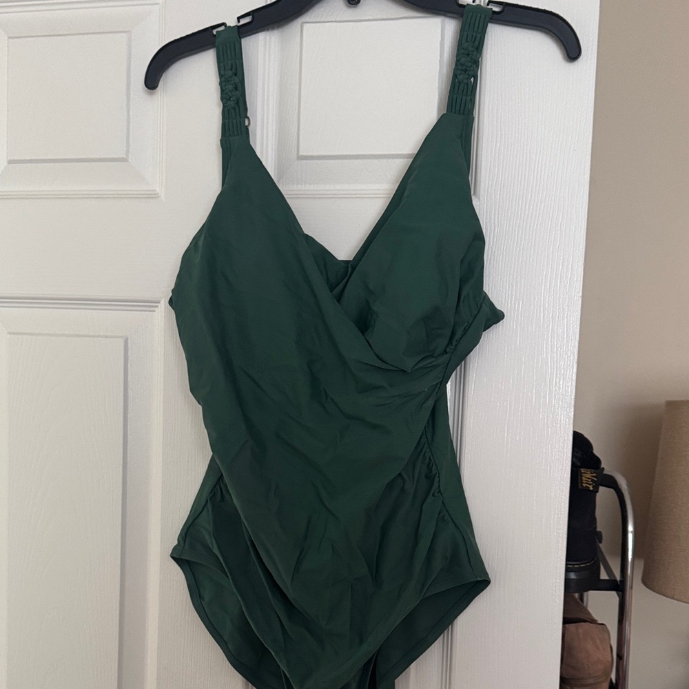 Merona Deep Green One Piece Swimsuit